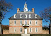 Photograph of the capital building in Colonial Williamsburg